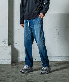 《予約11月17日19時締め》 EX denim jersey  WIDE PT / ワイドパンツ / DINDダークインディゴ