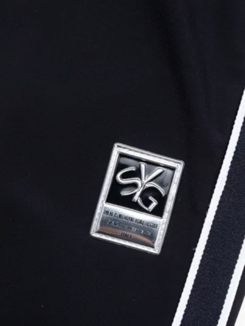 イタリア生地ハイストレットSTRETCH JQ TAPE PANTS / ブラック 【SY32 by SWEET YEARS GOLF】