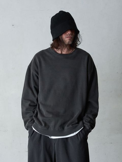 《予約品》 SOFTAGED L/S / スウェットシャツ / チャコール