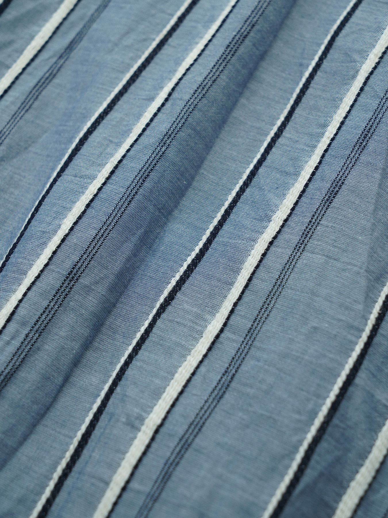 【予約品 2月1日(日) 締切】BORDERPULLOVER / オーバーサイズ プルオーバーシャツ / サックス