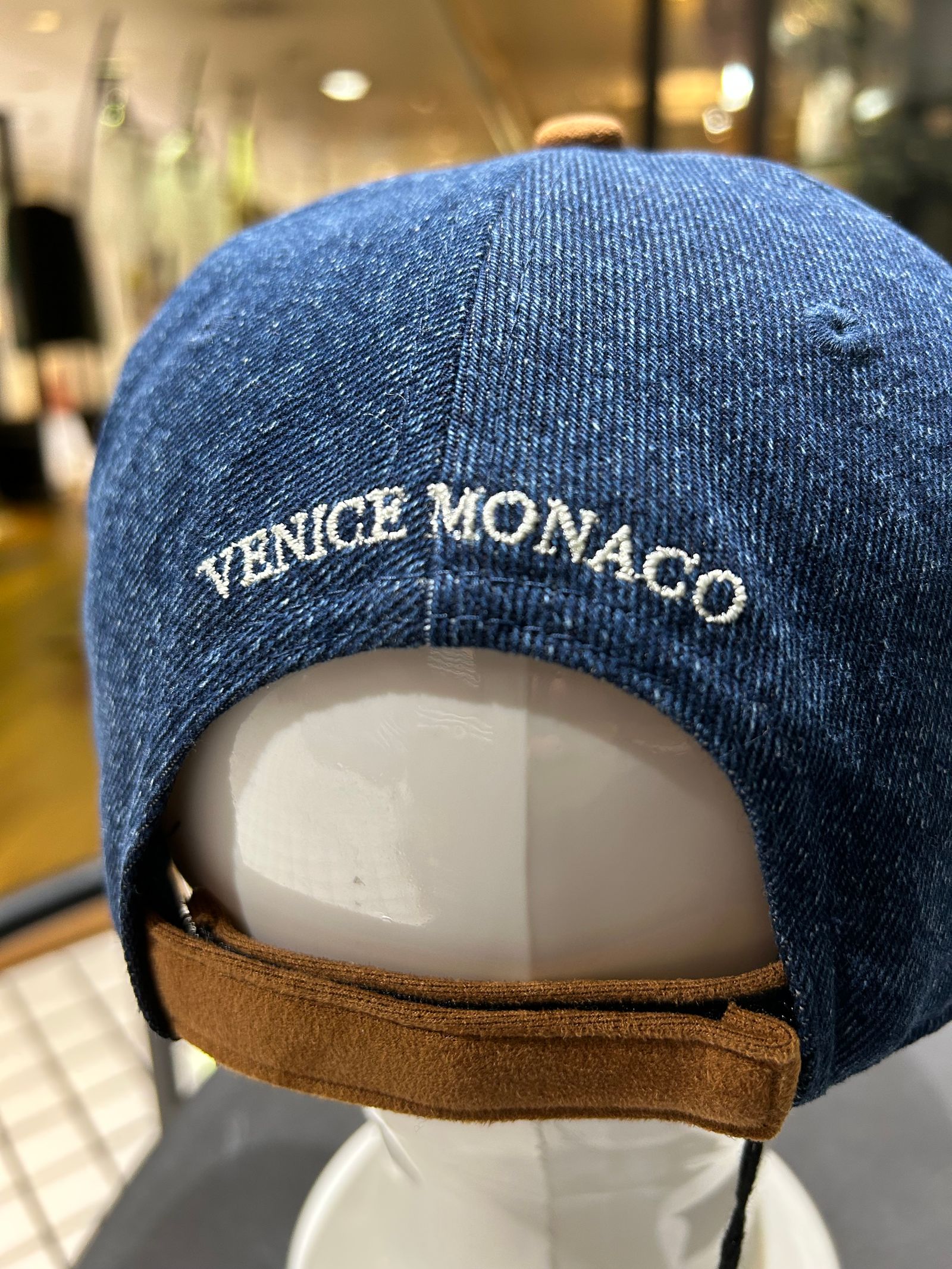 デニム刺繍入りBB CAP インディゴブルー【 backside club 】バックサイドクラブ