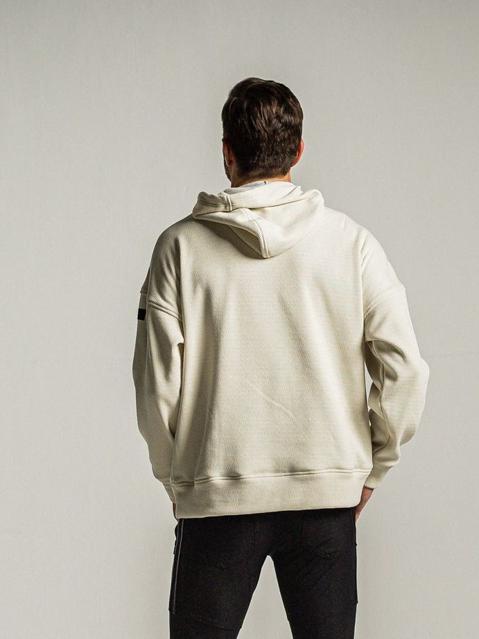 《予約9月1日18時締め》 shaggy fleece thermal pullover hoodie  / プルオーバーパーカー / オフホワイト