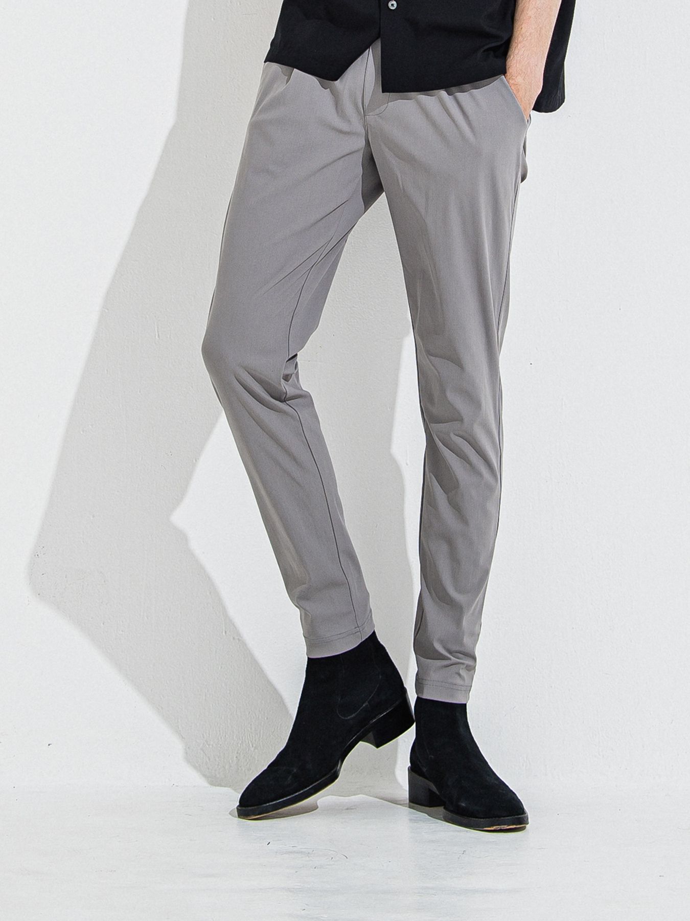 CHRIS EASY TUCK PANTS / クリスイージータックパンツ / グレー
