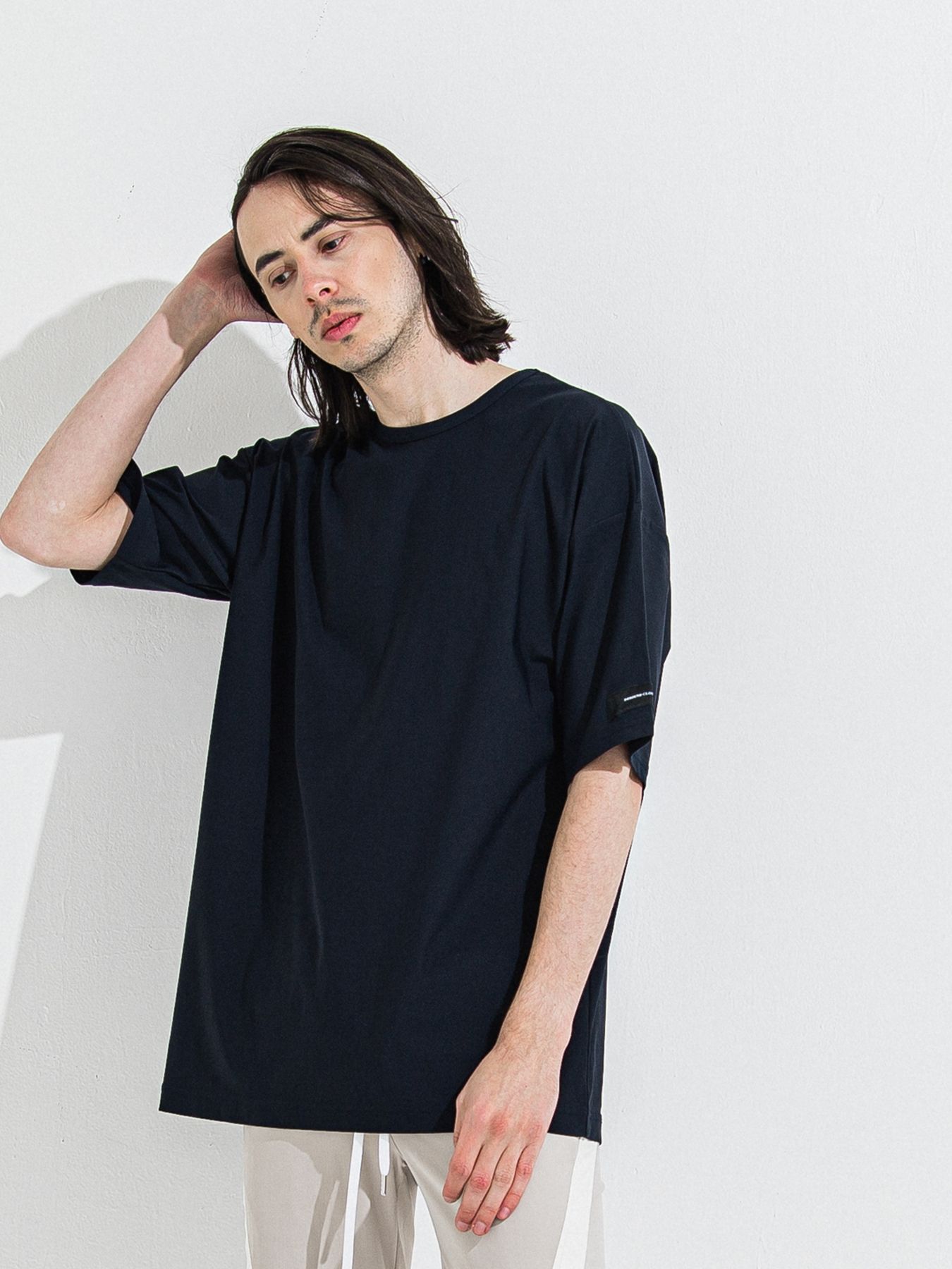 【予約品 】NYLON OVER T /  ナイロンオーバーサイズTシャツ / ネイビー