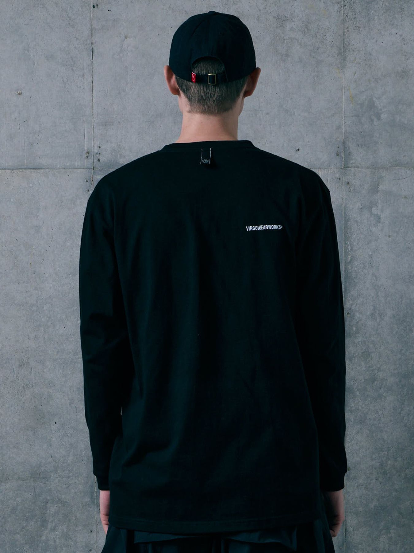 AFTER IMAGE LST / プリント ロングスリーブTシャツ / BLACK