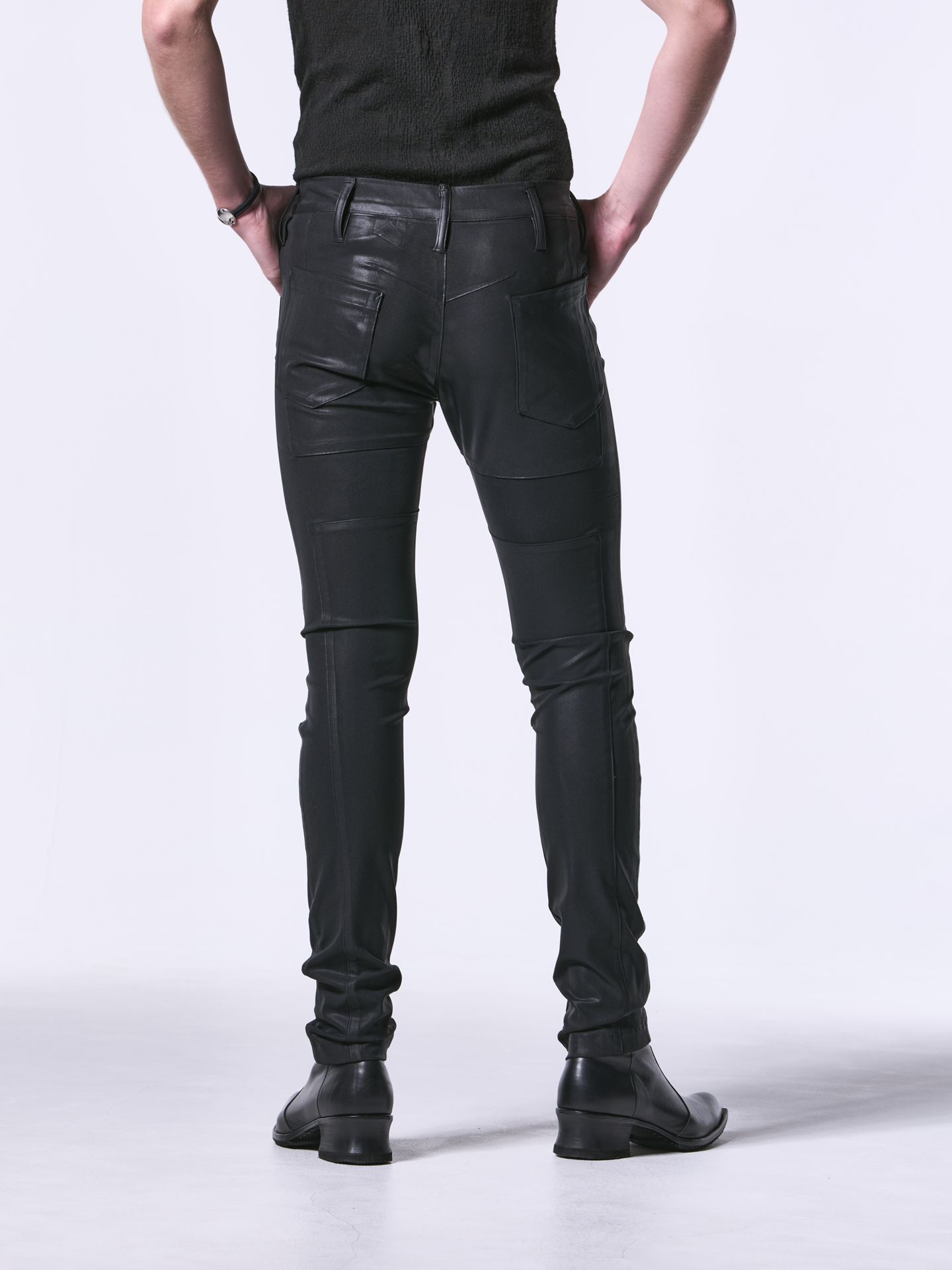 《予約品》 UNIONJACK Skinny Slacks / ユニオンジャックスキニースラックス / ブラック・コーティング