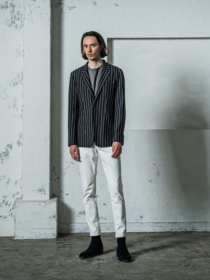 《予約11月17日19時締め》 MICK DENIM JERSEY / ジャージパンツ / ホワイト