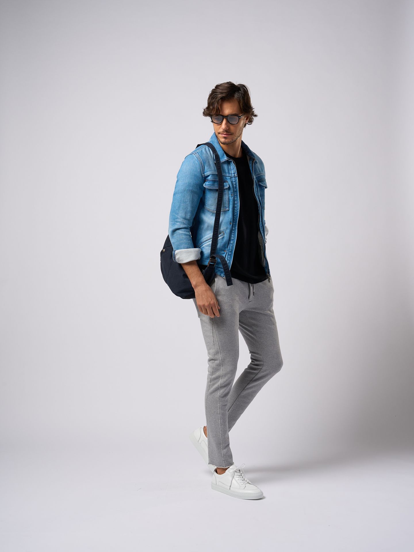 【予約品9月19日 10時締め】 denim jersey zip blouson / ブルゾン / l.used