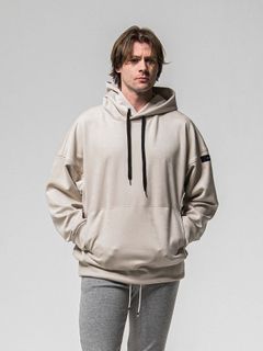 【予約品 8月31日(日) 締切】SUEDE LOOSE HOODIE / スウェード ルーズフーディ / グレージュ