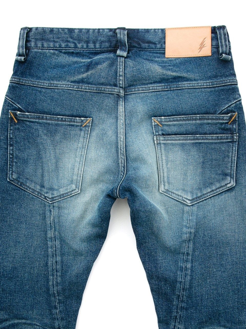 12.5oz Organic Cotton Stretch Denim Tight Straight Jeans / 12.5oz オーガニックコットン ストレッチデニム タイトストレート  / TIGHT JOE  / インディゴUSED