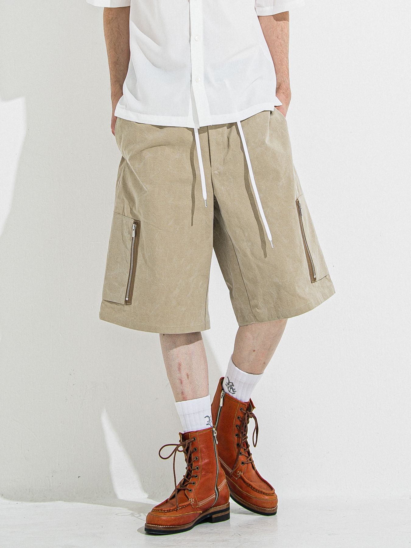 【予約品 】DAVID CARGO HALF PANTS / デヴィッドカーゴハーフパンツ / ヴィンテージベージュ