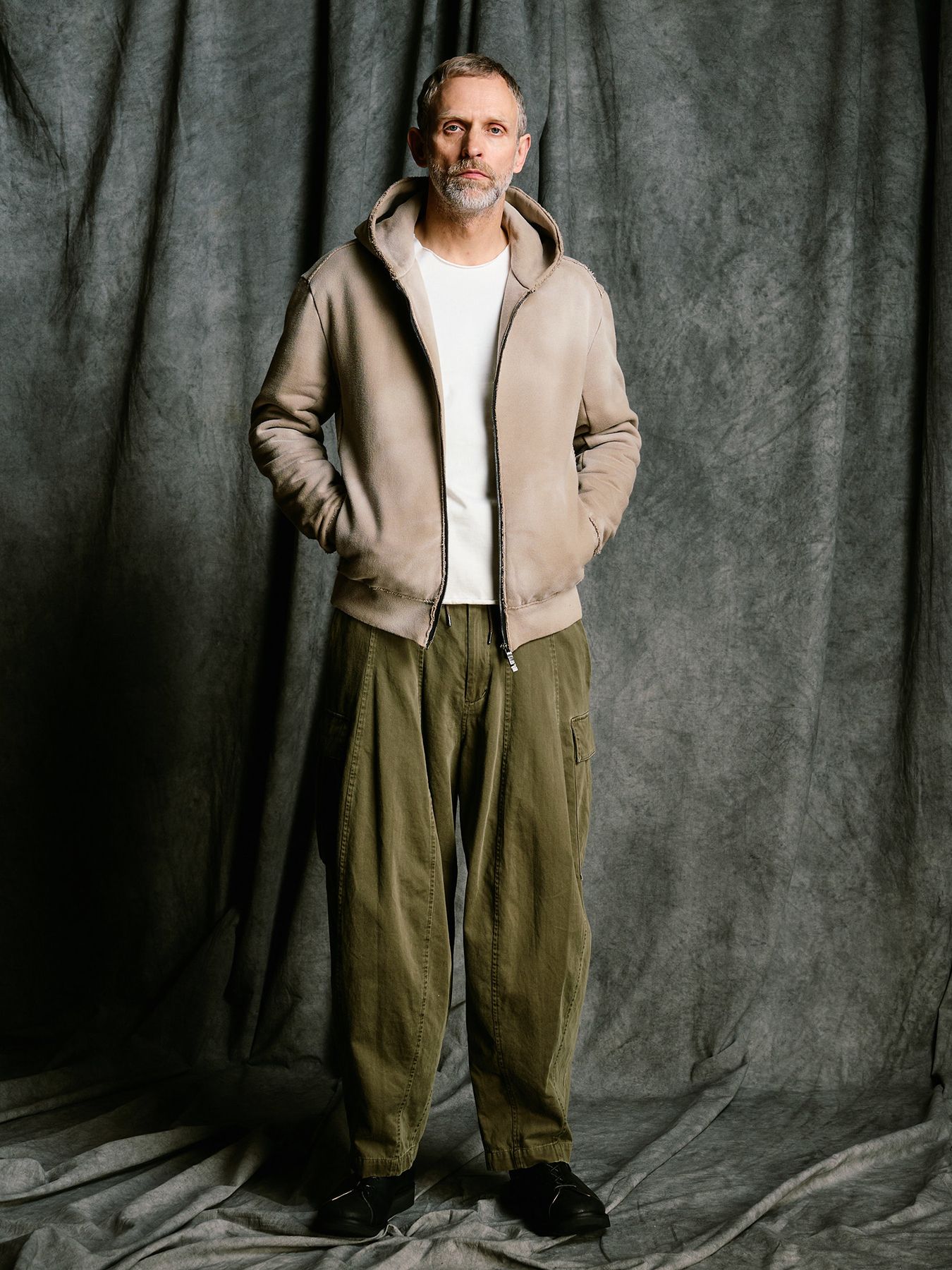 【予約品 4月19日(日) 18時締切】fade zip-up hoodie / フェード ジップアップ フーディー / フェードベージュ