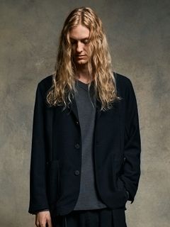 【予約品 9月23日(火) 締切】relax single jacket / リラックスシングルジャケット / ブラック