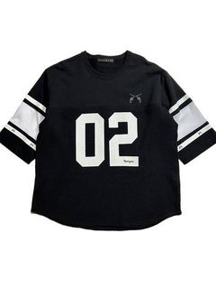 《予約品8月31日 23時55分締め》 FOOTBALL TEE A / Tシャツ / ブラック 【roarguns 】 2024年3月入荷予定