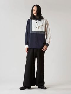 マルチクレリック ZIPシャツ / ホワイト