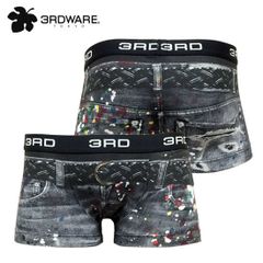 [3RDWARE] paint denim ボクサーパンツ