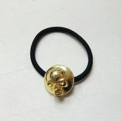 Skull Concho Hair Gum GOLDスカルコンチョヘアゴム