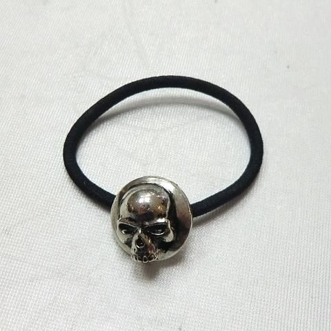 Skull Concho Hair Gum SILVERスカルコンチョヘアゴム