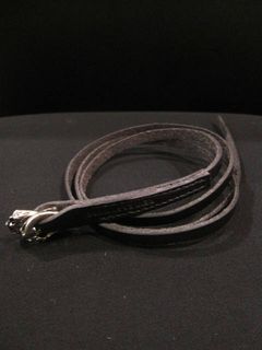 スカルリングレザーブレス