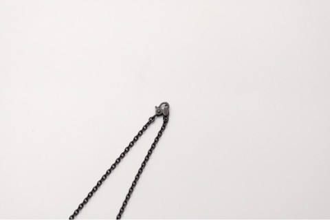 BIG THREE STAR PENDANT black matte
