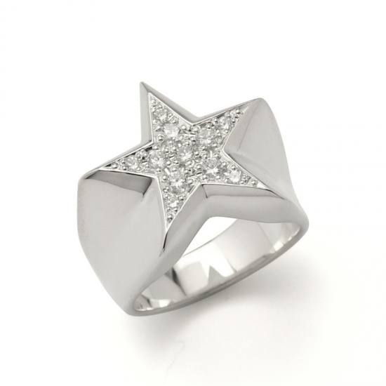 IVXLCDM - STAR PAVES PINKY RING/MATTE BLACK DIAMOND | BRYAN