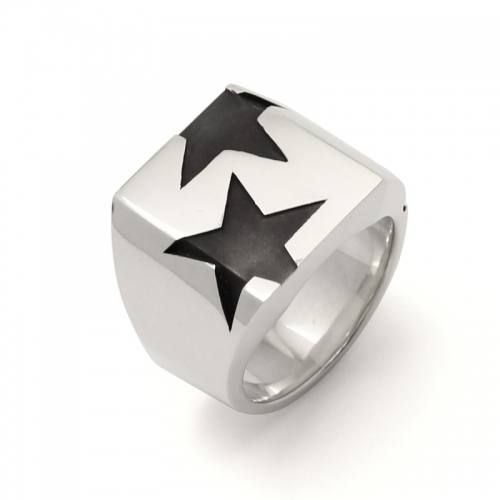 IVXLCDM - BIG THREE STAR PINKY RING silver | BRYAN