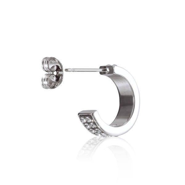 CP017-SLVハーフムーンピアス/silver
