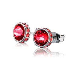 CP019-RED ワンポイントピアス/RED