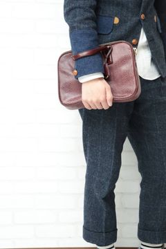 ミニブリーフ/ Scale Leather/Marron