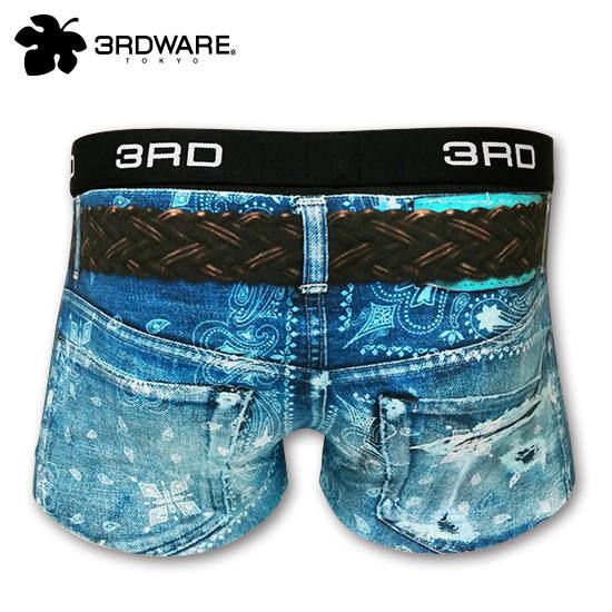 [3RDWARE] Bandana Denim「バンダナデニム」ボクサーパンツ