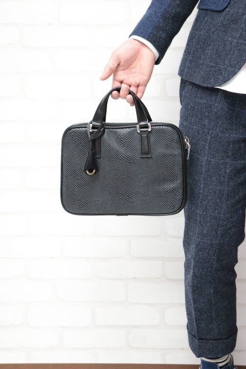 ミニブリーフ/ Scale Leather/black