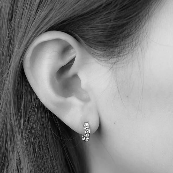 CP020-SLV ミニハーフムーンピアス(SLV)
