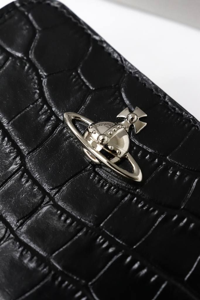 【Vivienne Westwood】 ALEX MEDIUM ZIP WALLET/BLACK
