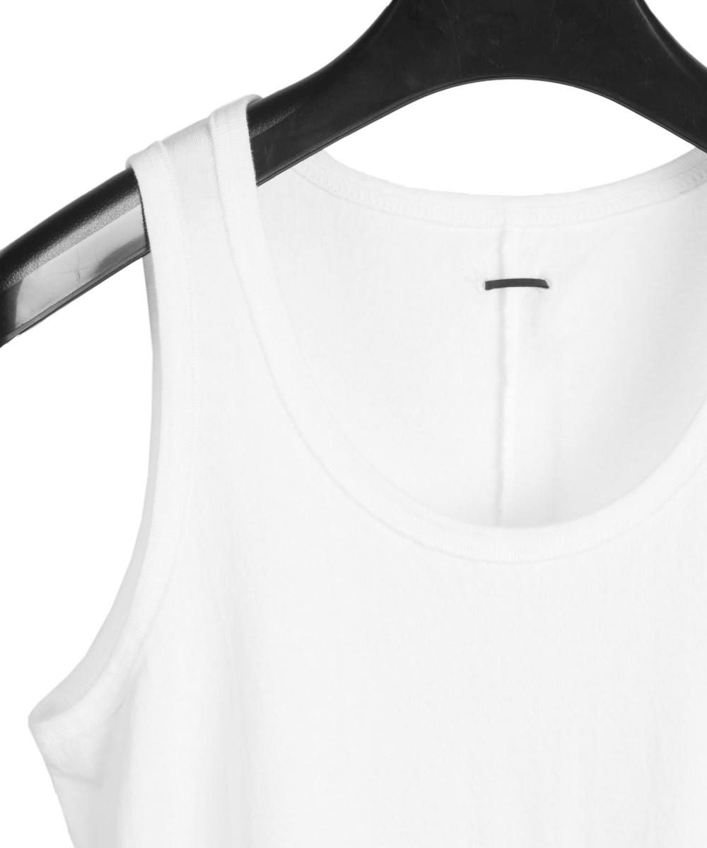 [STRUM]製品ピグメント バイオウォッシュ タンブラー仕上げ タンクトップ /WHITE