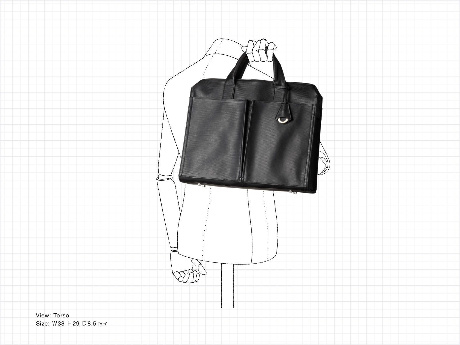 Refine Leather  ブリーフ/BLACK【aniary】