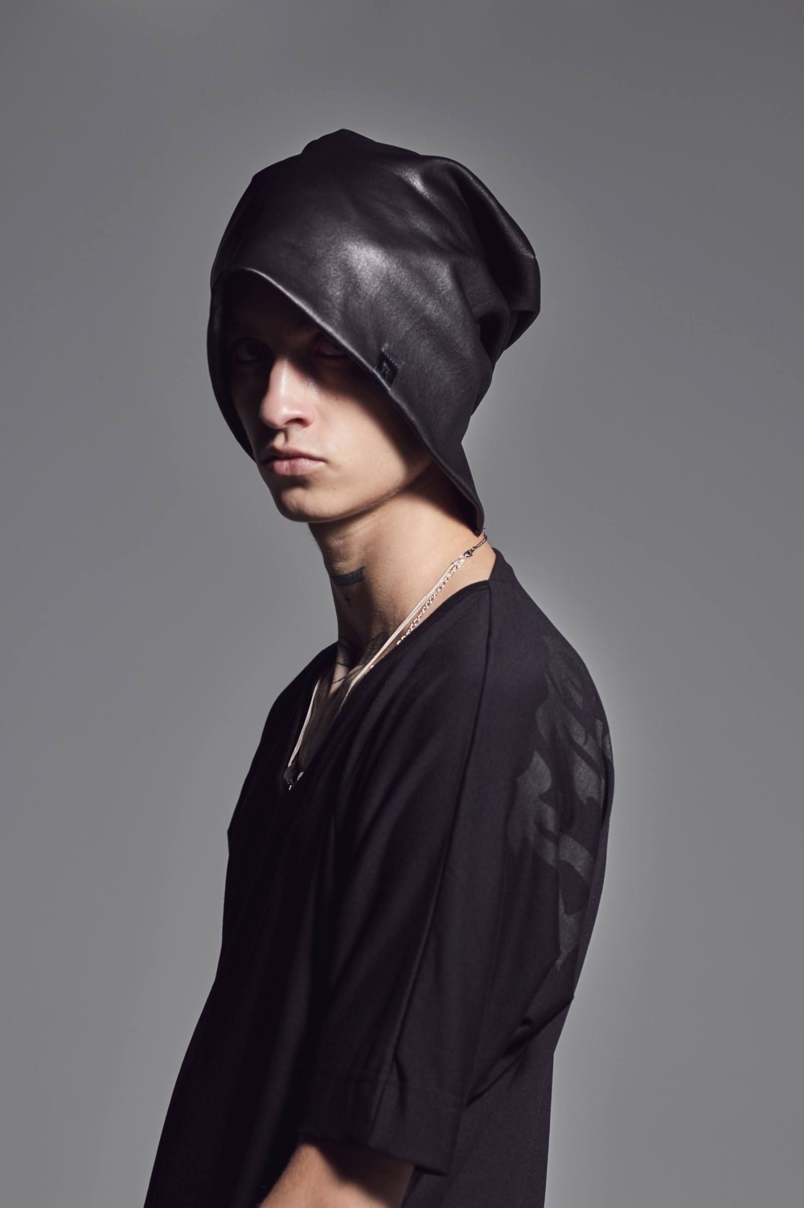Stretch Leather  Cap【kiryuyrik】