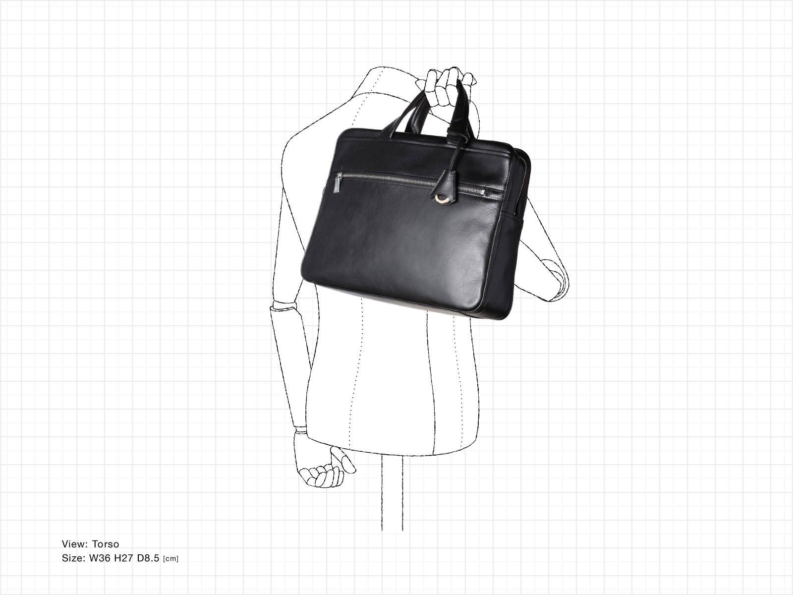Antique Leather ブリーフ/	Light Gray【aniary】