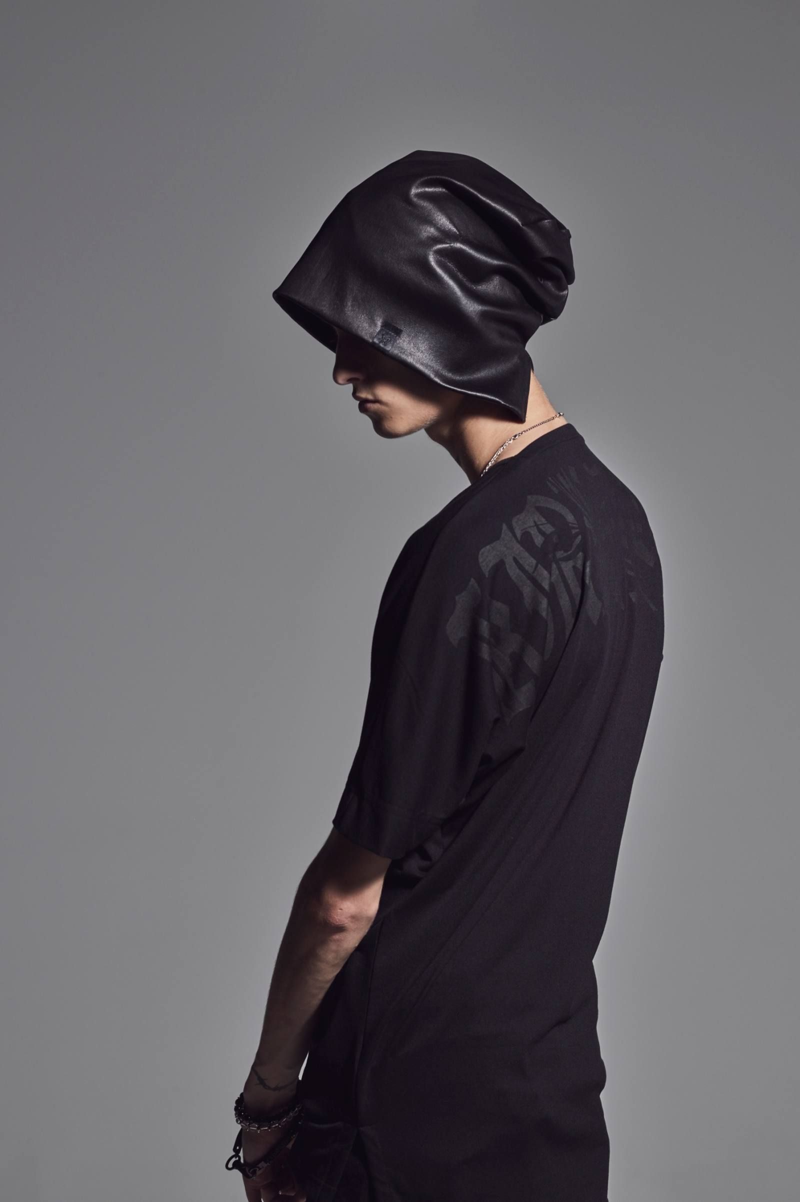 Stretch Leather  Cap【kiryuyrik】