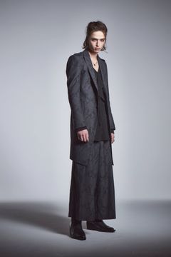 【8月入荷予定】エポレットロング ジャケット パイソンジャガードBLACK&GRAY 予約