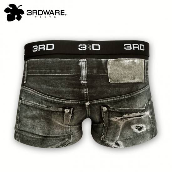 Damage Denim black 219101302[3RDWARE] ボクサーパンツ