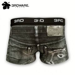 Damage Denim black 219101302[3RDWARE] ボクサーパンツ