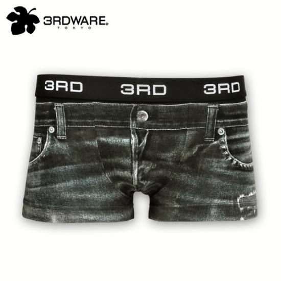 Damage Denim black 219101302[3RDWARE] ボクサーパンツ