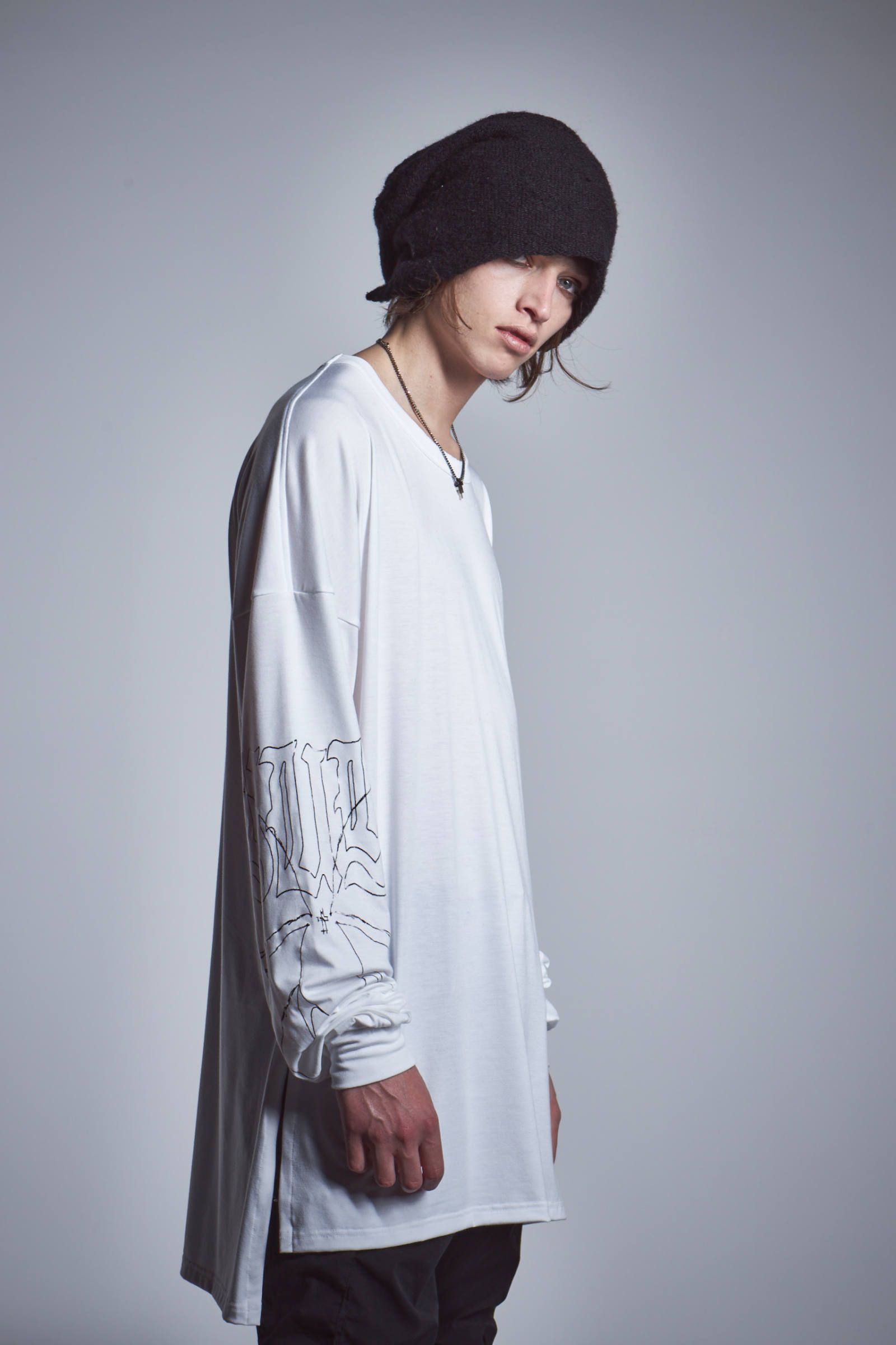 【6月入荷予定】 Loose Long Sleeve T-Shirts ホワイト 【kiryuyrik】予約