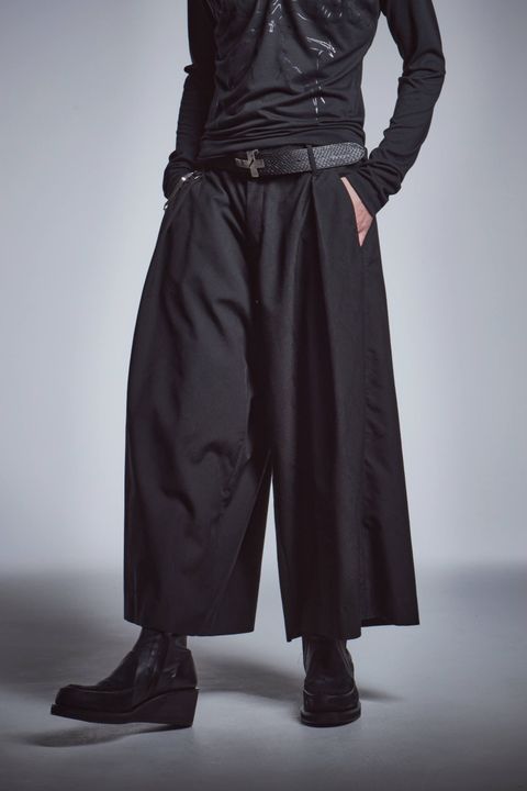 【8月予定】ワイドタックスラックス パイソンジャガード BLACK&BLACK 予約