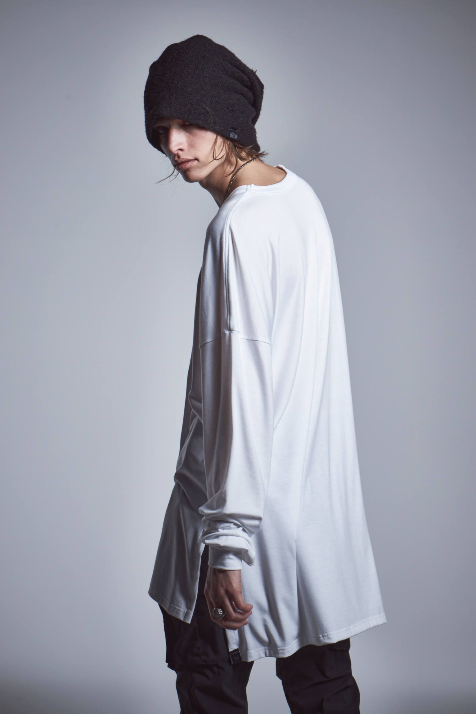 【6月入荷予定】 Loose Long Sleeve T-Shirts ホワイト 【kiryuyrik】予約