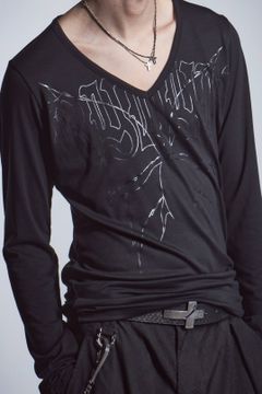 【6月入荷予定】 V Neck T-Shirts ブラック 【kiryuyrik】予約