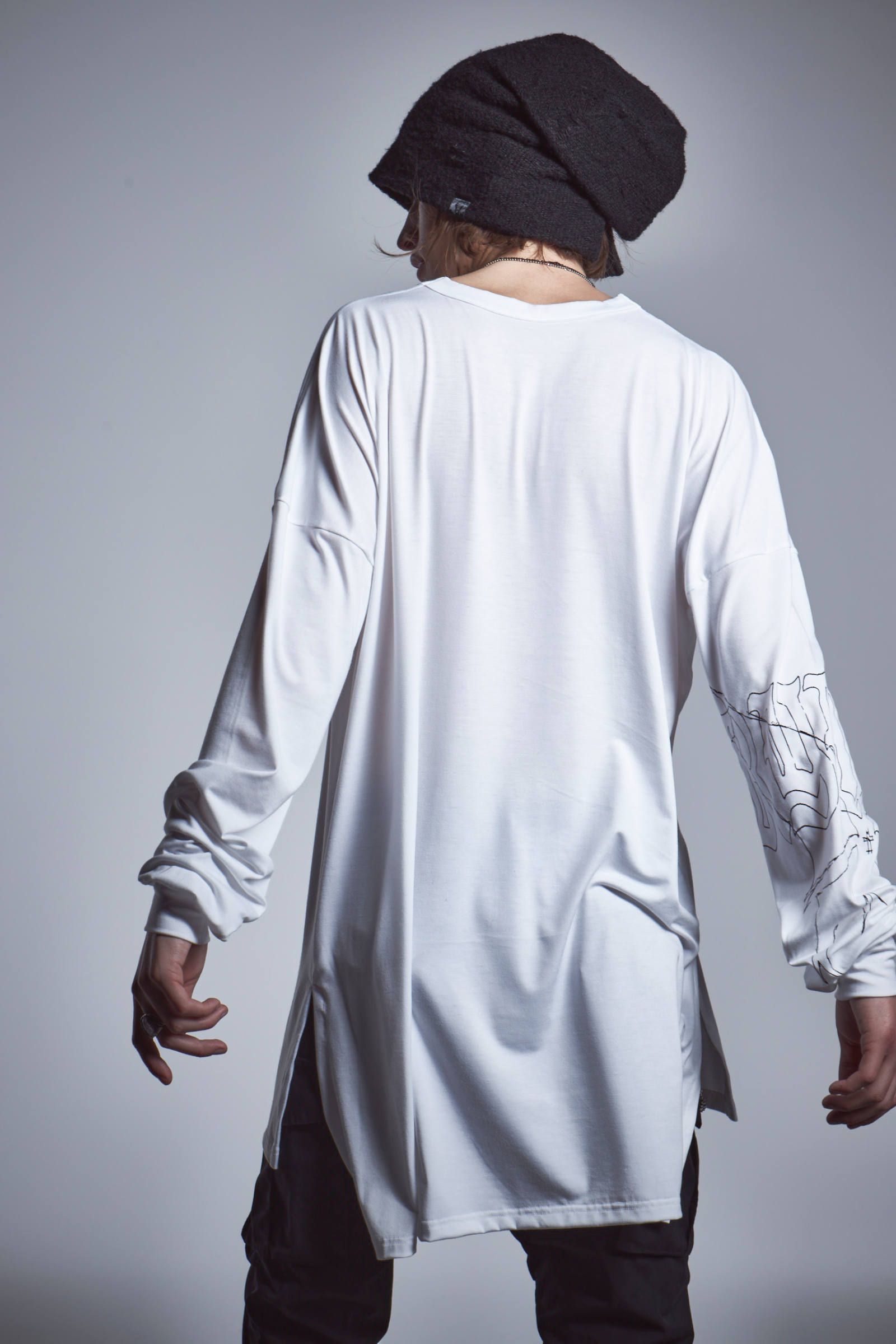 【6月入荷予定】 Loose Long Sleeve T-Shirts ホワイト 【kiryuyrik】予約