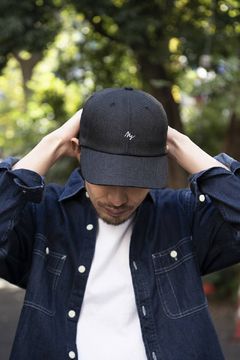 MY BB CAP キャップリネンタッチ / BLACK 【マイティーシャイン】