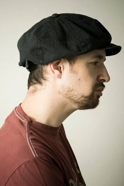 GUNER HERRINGBONE CASQUATTE / ブラック 【マイティーシャイン】