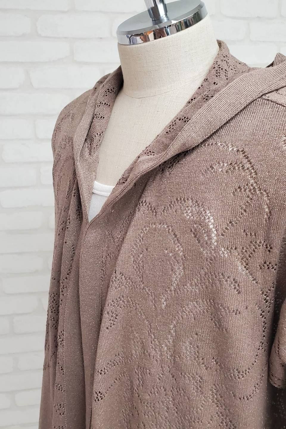 TRAIBLE SKULL MESH GAWN フードガウン/ BEIGE 【Roen】